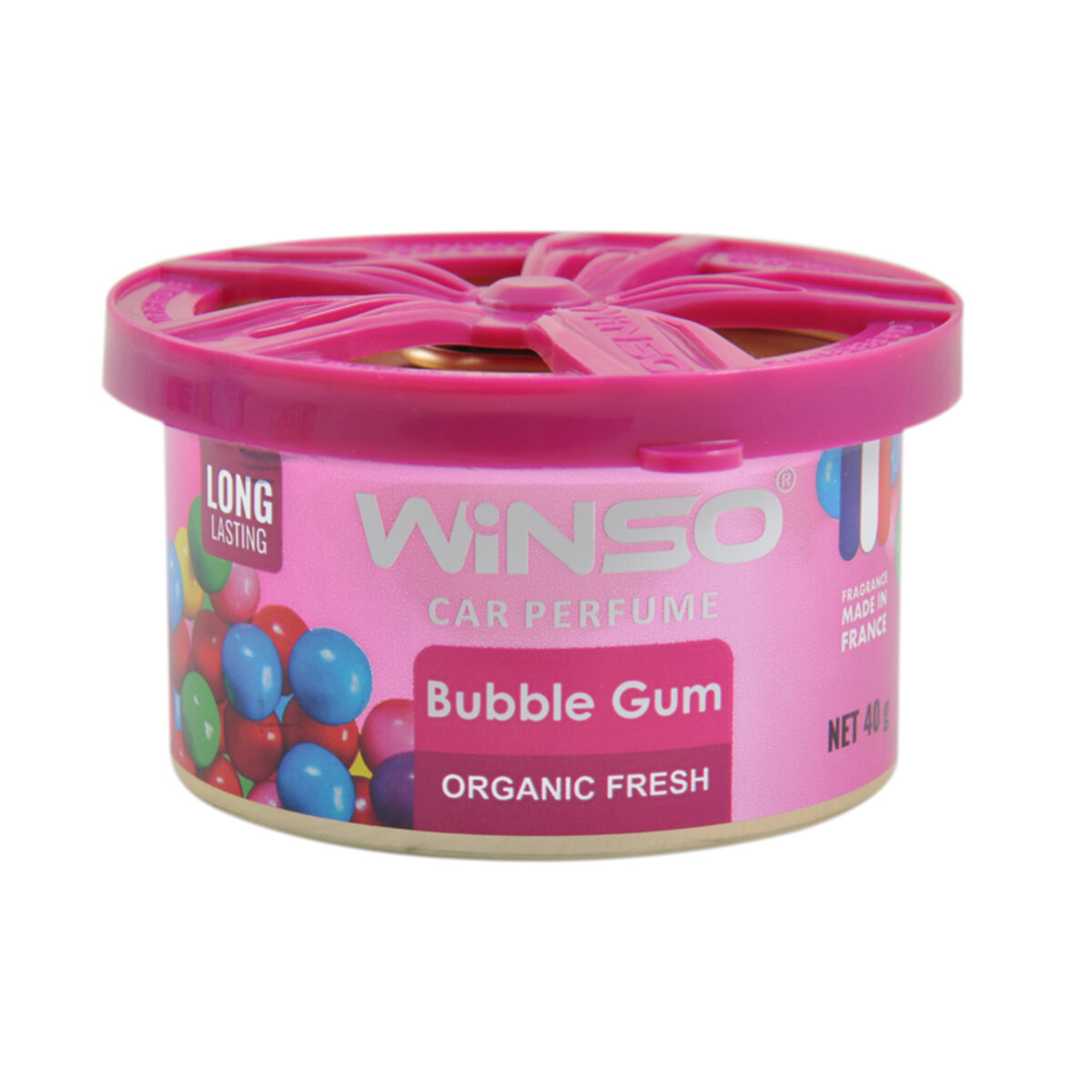 Ароматизатор Winso Organic Fresh Bubble Gum гелевий 40г (533240) дивитися фото №1