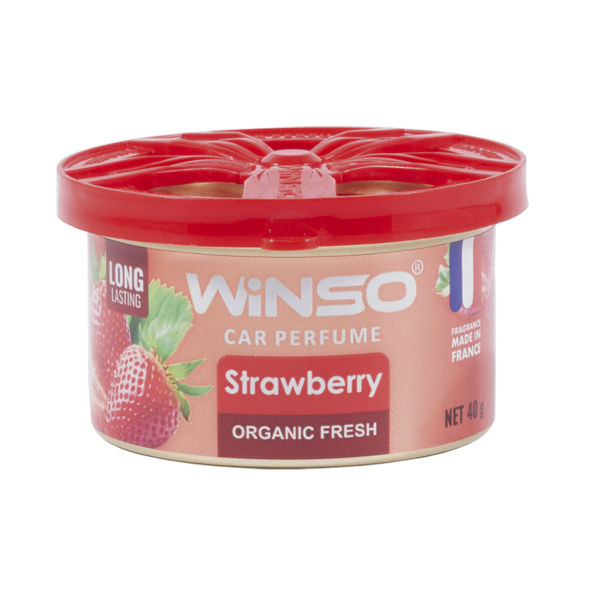 Ароматизатор Winso Organic Fresh Strawberry гелевий 40г (533370) дивитися фото №1