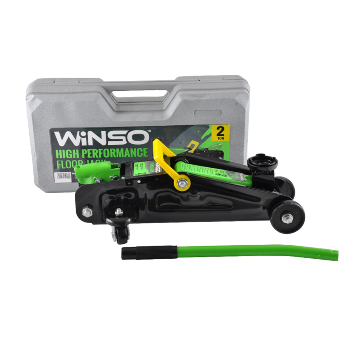 Домкрат гідравлічний (підкатний) Winso 194200, 2т (пласт. упак.) (194200) дивитися фото №1
