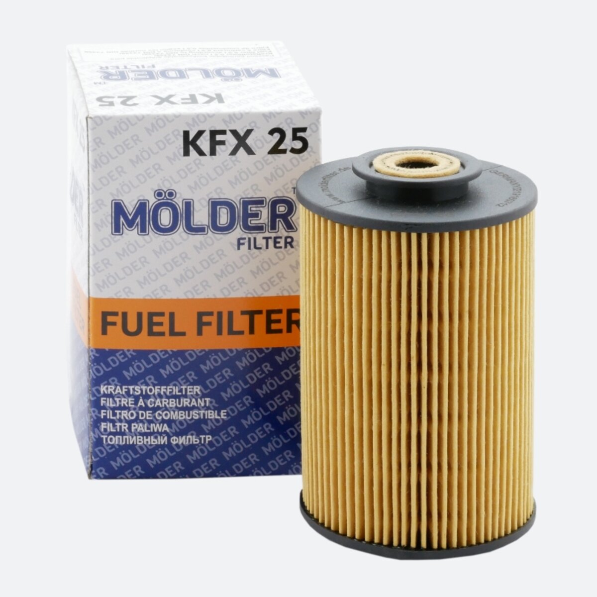 Фільтр паливний Molder Filter KFX 25 (33167E, KX35, P707) (KFX25) дивитися фото №1