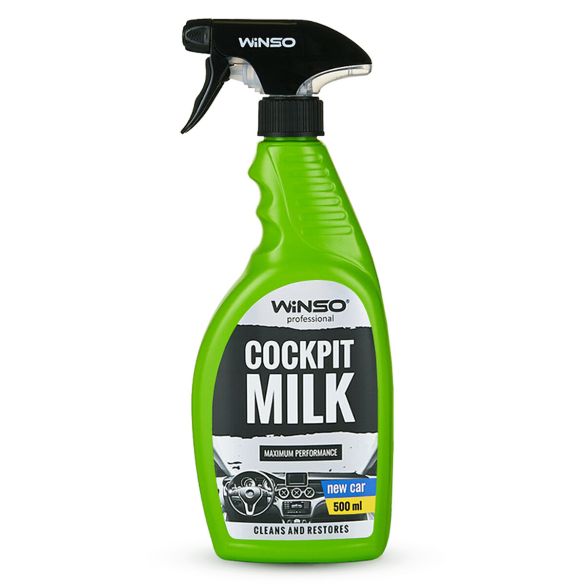 Поліроль-молочко для панелі приладів Winso Cockpit Milk Professional Нова Машина, 500мл (810840) дивитися фото №1