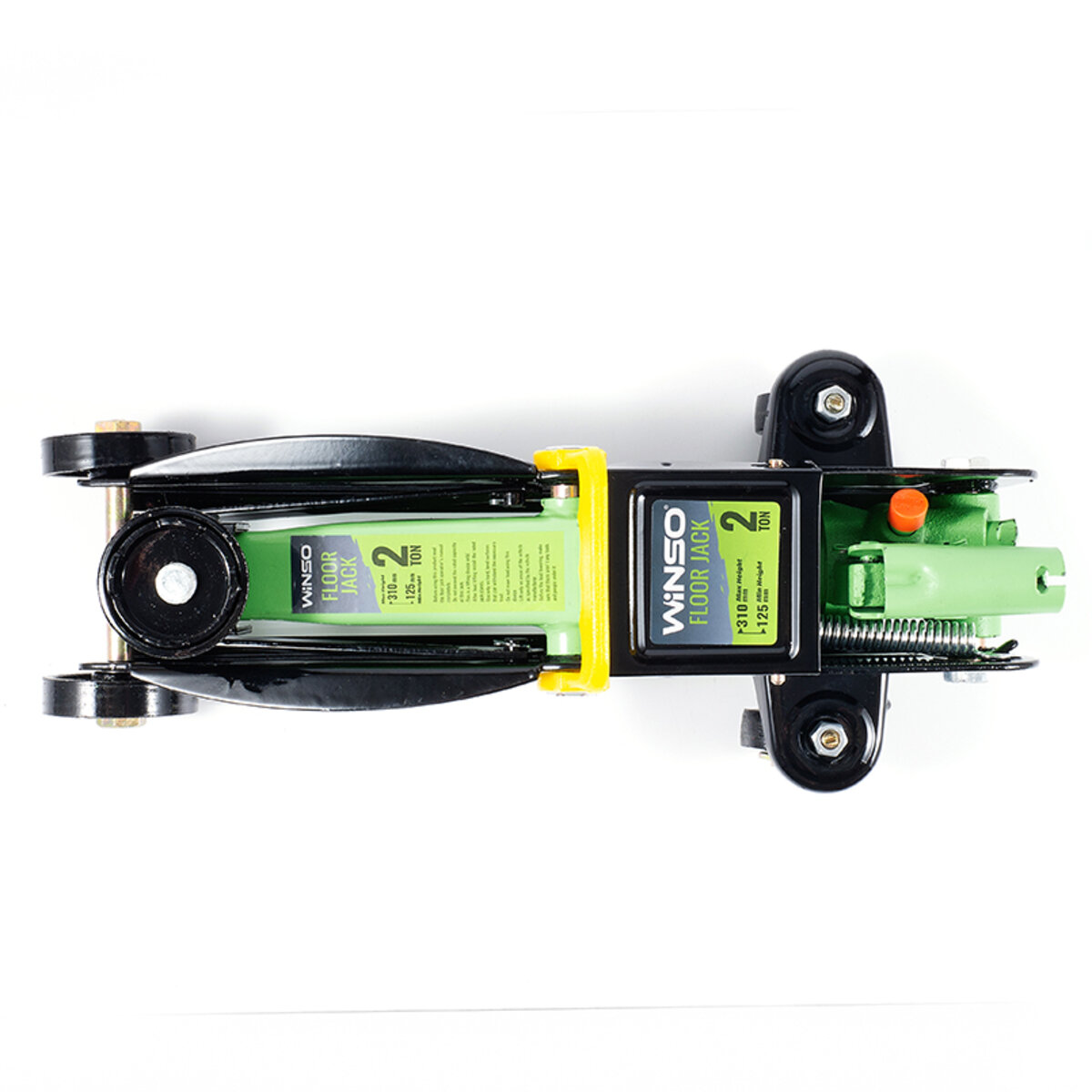 Домкрат гідравлічний, підкатний, 2т, 7,2 кг, висота 125-310мм, картонна упаковка (171720) дивитися фото №5