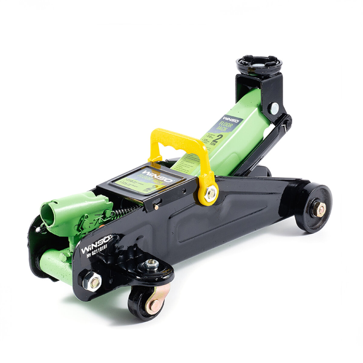 Домкрат гідравлічний, підкатний, 2т, 7,2 кг, висота 125-310мм, пластикова упаковка (171730) дивитися фото №3