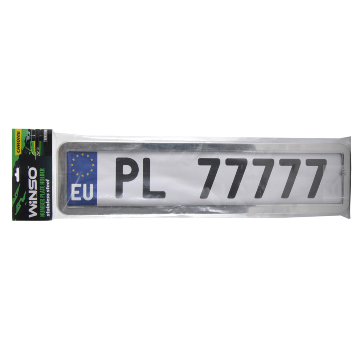Рамка Winso під номер нержавійка, хром (142000) дивитися фото №1