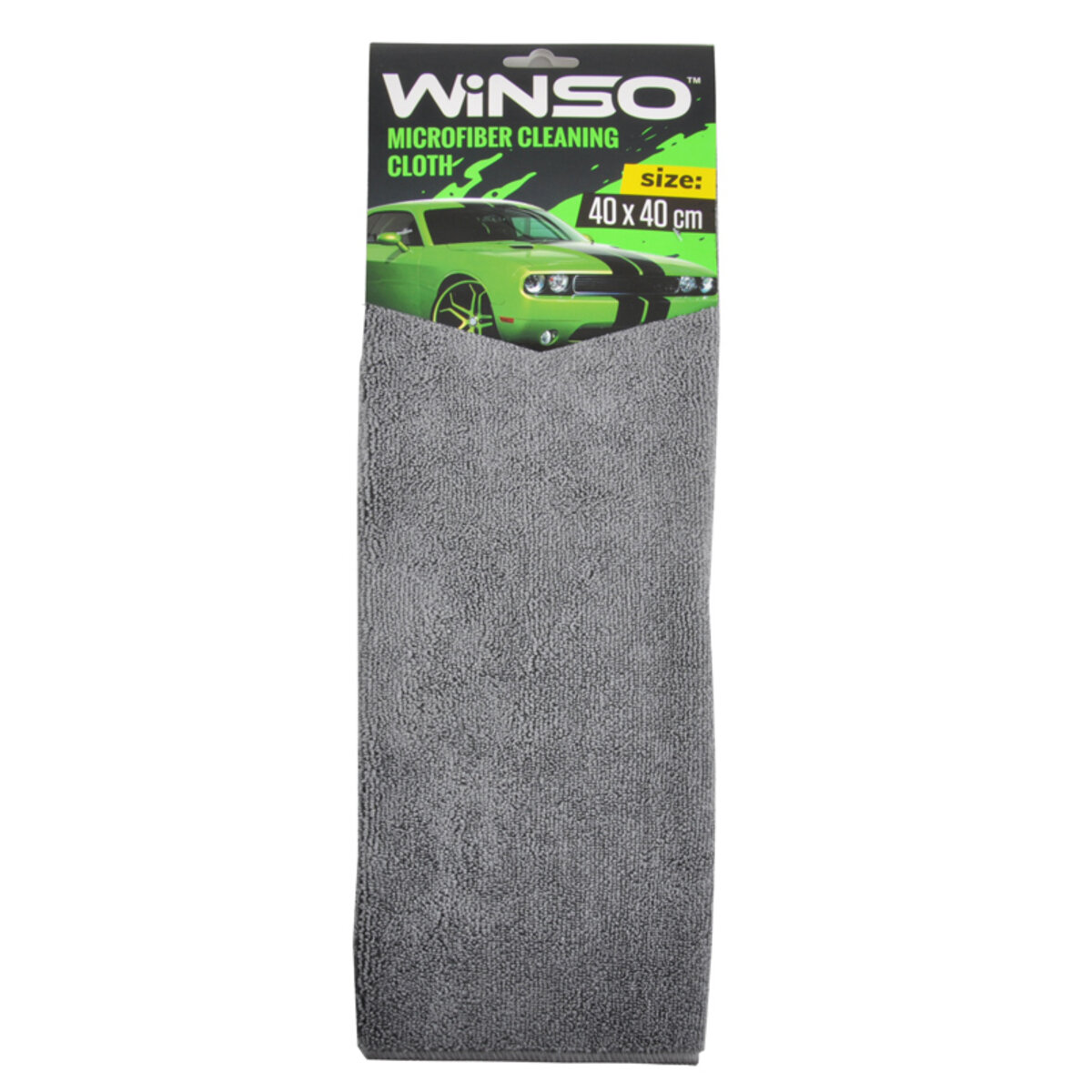 Ганчірка з мікрофібри Winso, 40x40см, сіра (150310) дивитися фото №1