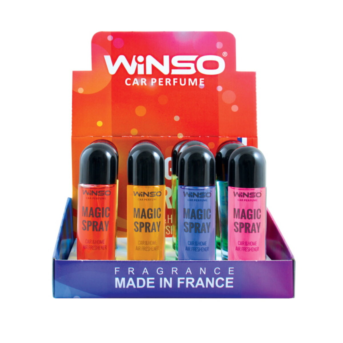 Ароматизатор Winso Magic Spray MIX №1, 30мл, 12шт набір (500027) дивитися фото №1