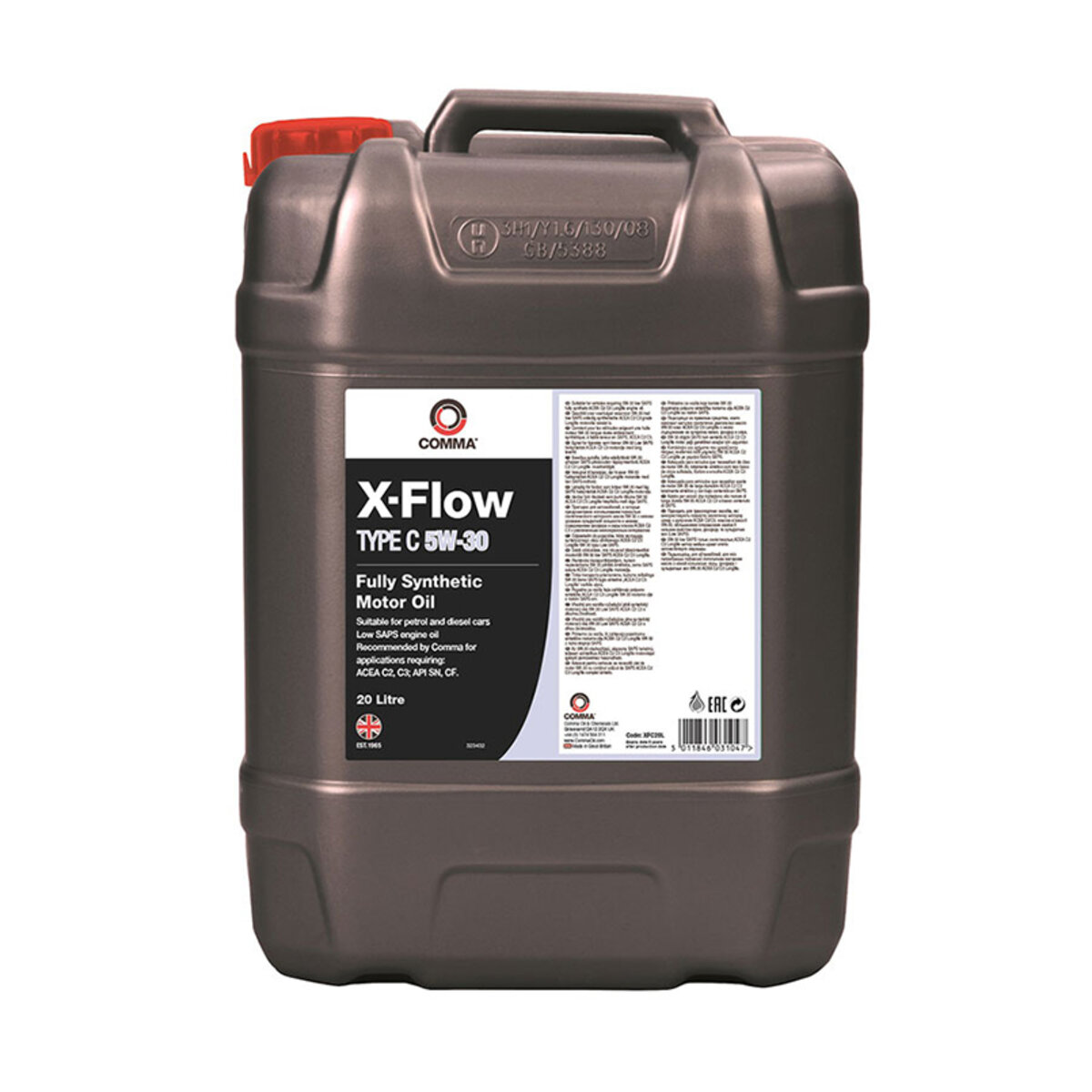 Моторне масло Comma X-FLOW TYPE C 5W-30 20л (XFC20L) дивитися фото №1