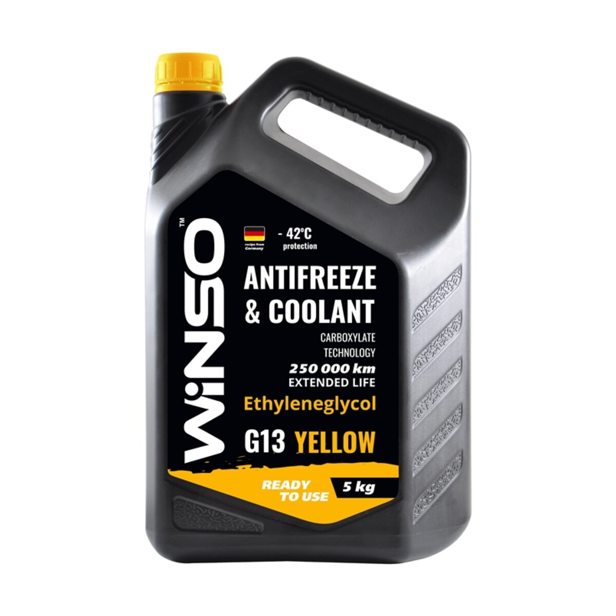 Антифриз Winso Antifreeze & Coolant Yellow -42°C (жовтий) G13, 5кг (880930) дивитися фото №2
