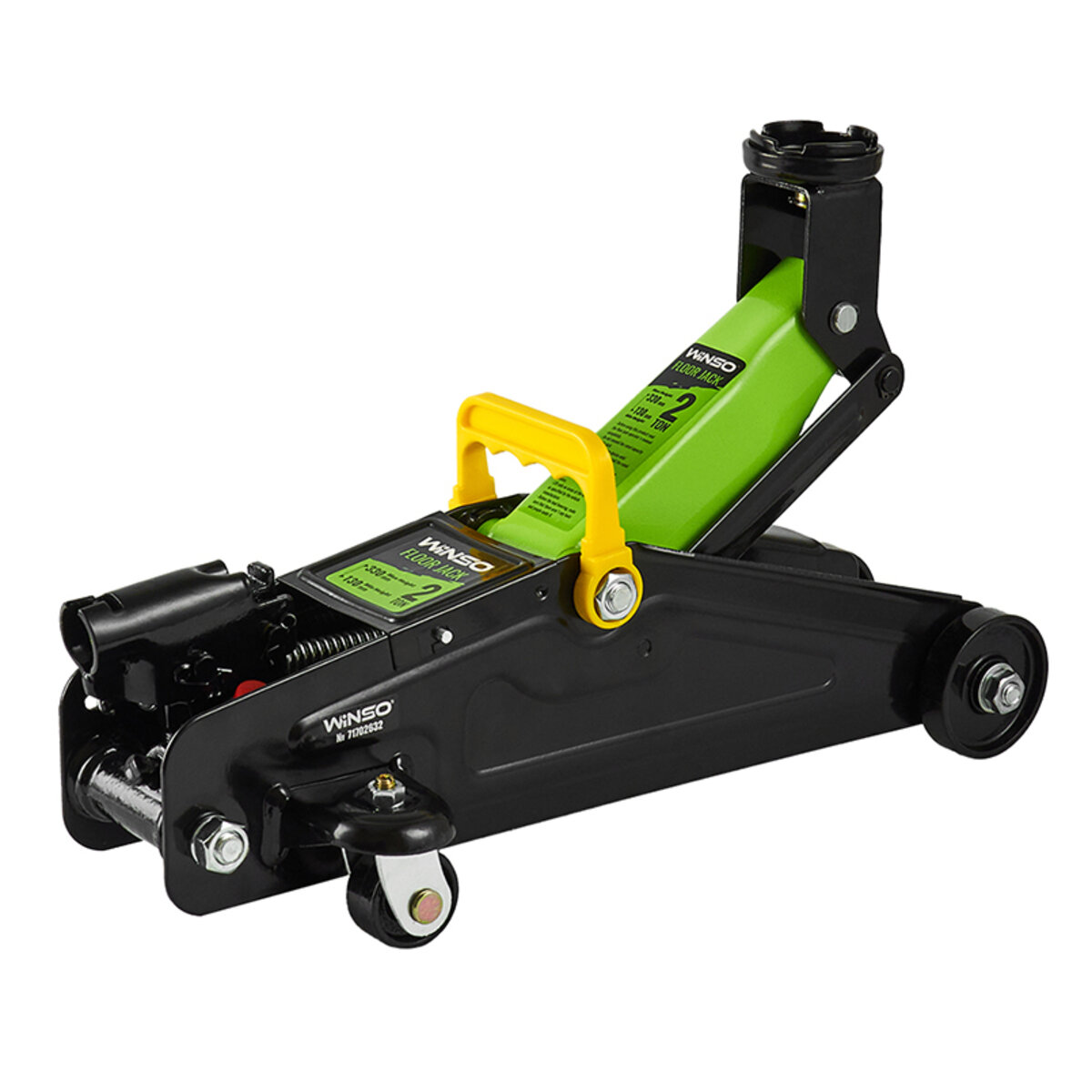 Домкрат гідравлічний підкатний Winso 2т 130-330мм картон 7кг (171700) дивитися фото №3
