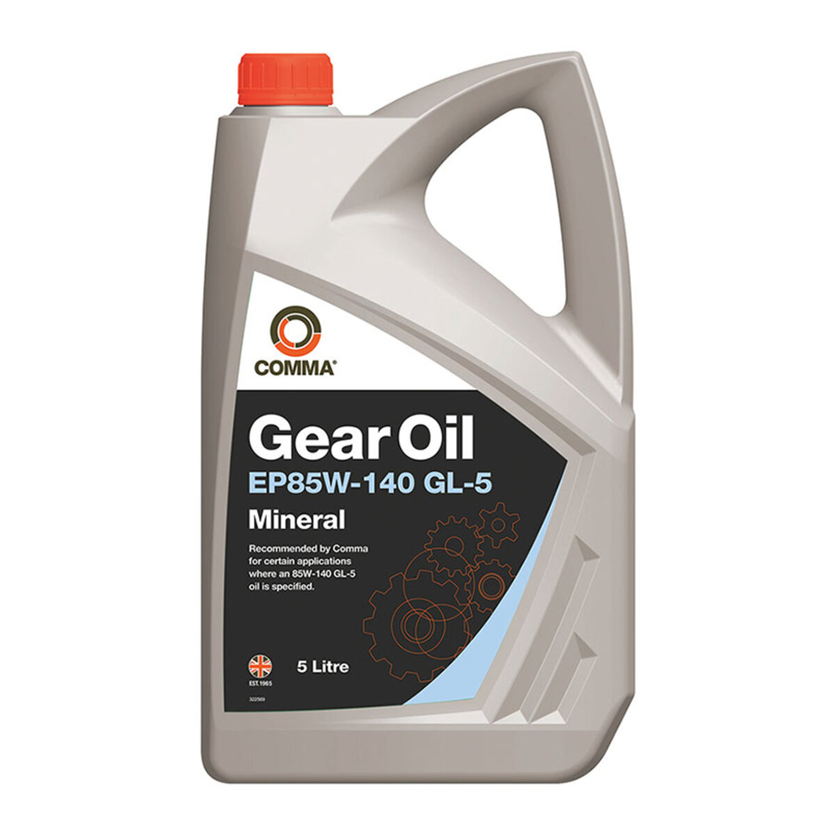 Трансмісійне масло Comma EP85W-140 GEAR OIL 5л (HMG5L) дивитися фото №1