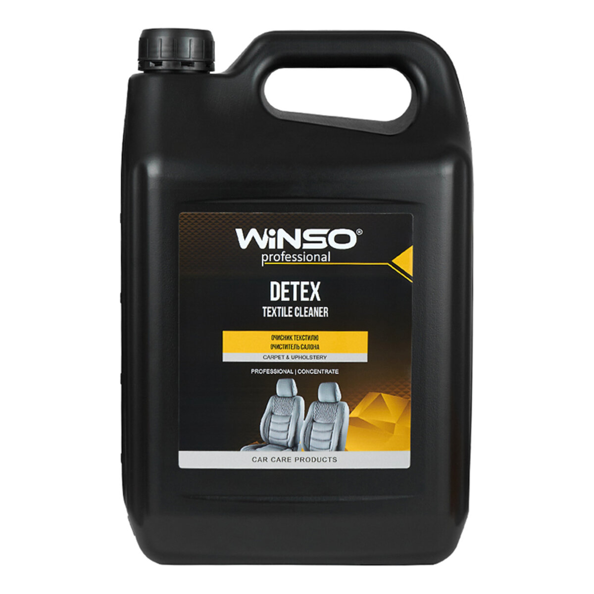 Очищувач салону Winso Detex Interior Cleaner (текстиль, вініл, пластик) концентрат 1:10, 5л (880800) дивитися фото №1