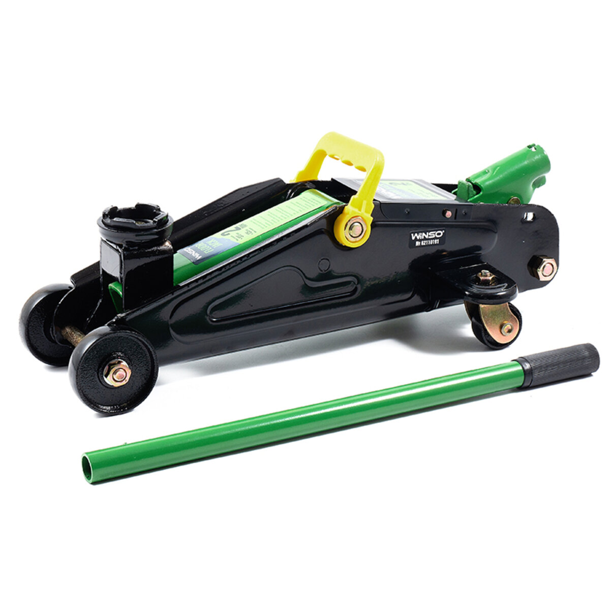 Домкрат гідравлічний, підкатний, 2т, 8,5 кг, висота 135-335мм, картонна упаковка (171850) дивитися фото №3