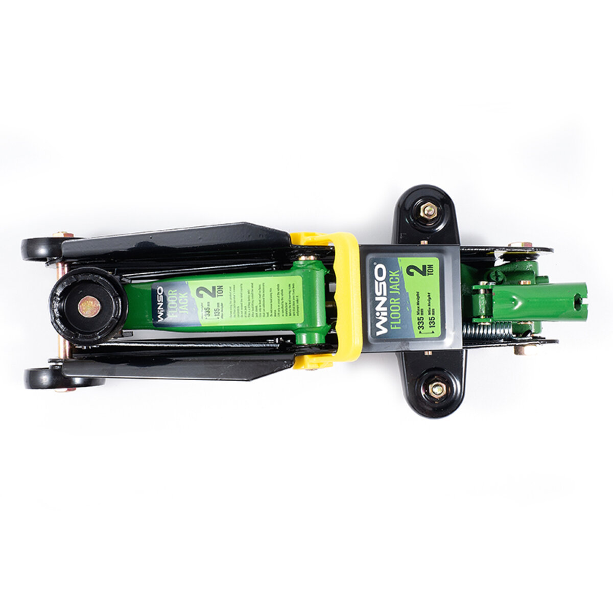 Домкрат гідравлічний, підкатний, 2т, 8,5 кг, висота 135-335мм, картонна упаковка (171850) дивитися фото №2