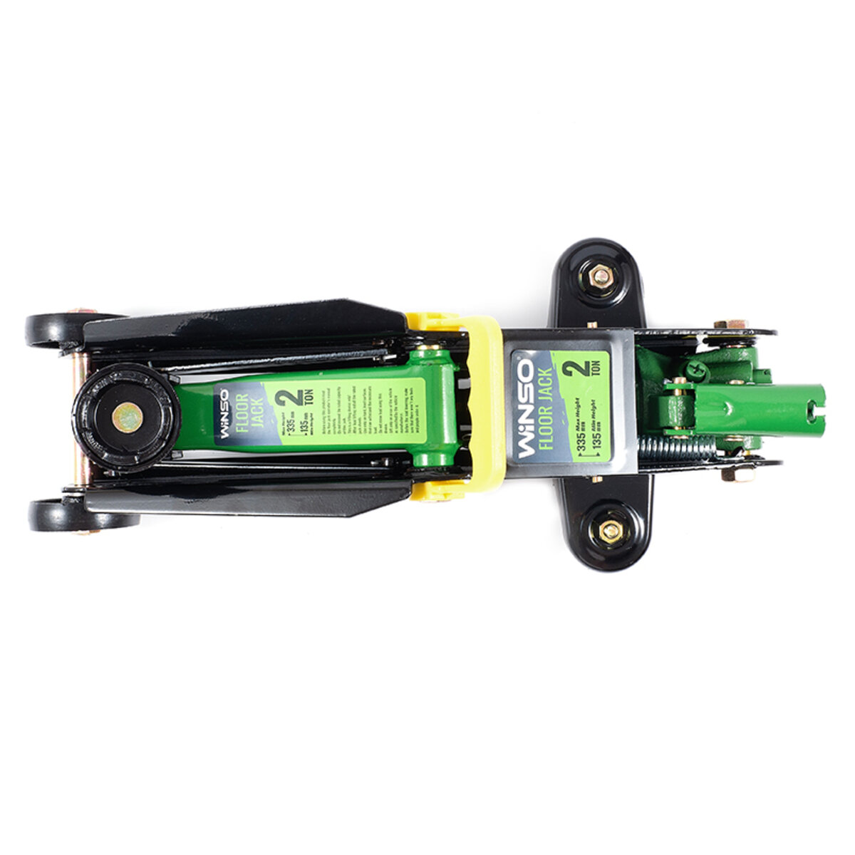 Домкрат гідравлічний, підкатний, 2т, 8,5 кг, висота 135-335мм, пластикова упаковка (171860) дивитися фото №3