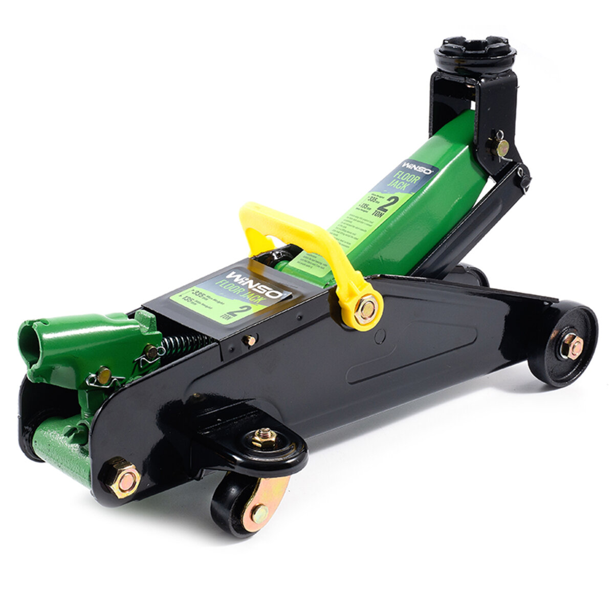 Домкрат гідравлічний, підкатний, 2т, 8,5 кг, висота 135-335мм, пластикова упаковка (171860) дивитися фото №5