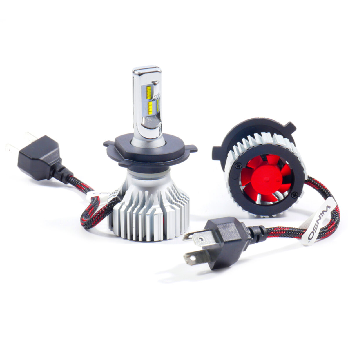 LED автолампа Winso H4 12/24V 60W 8000Lm 6500К ZES Chip, 2шт (798400) дивитися фото №3
