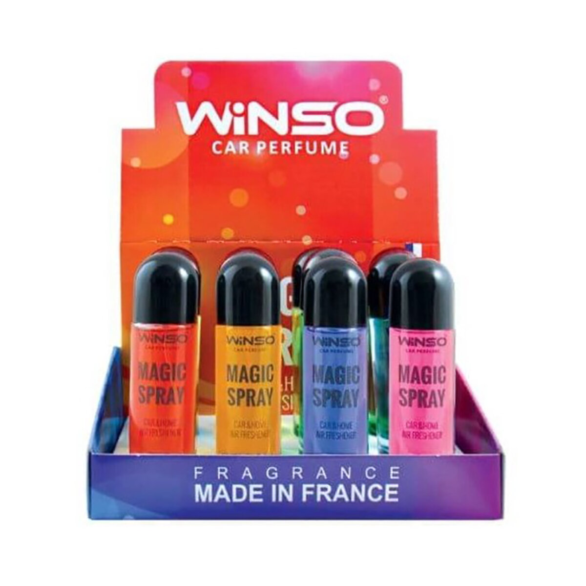 Набір ароматизаторів Winso Magic Spray MIX №3, 30мл, 12шт (500033) дивитися фото №1