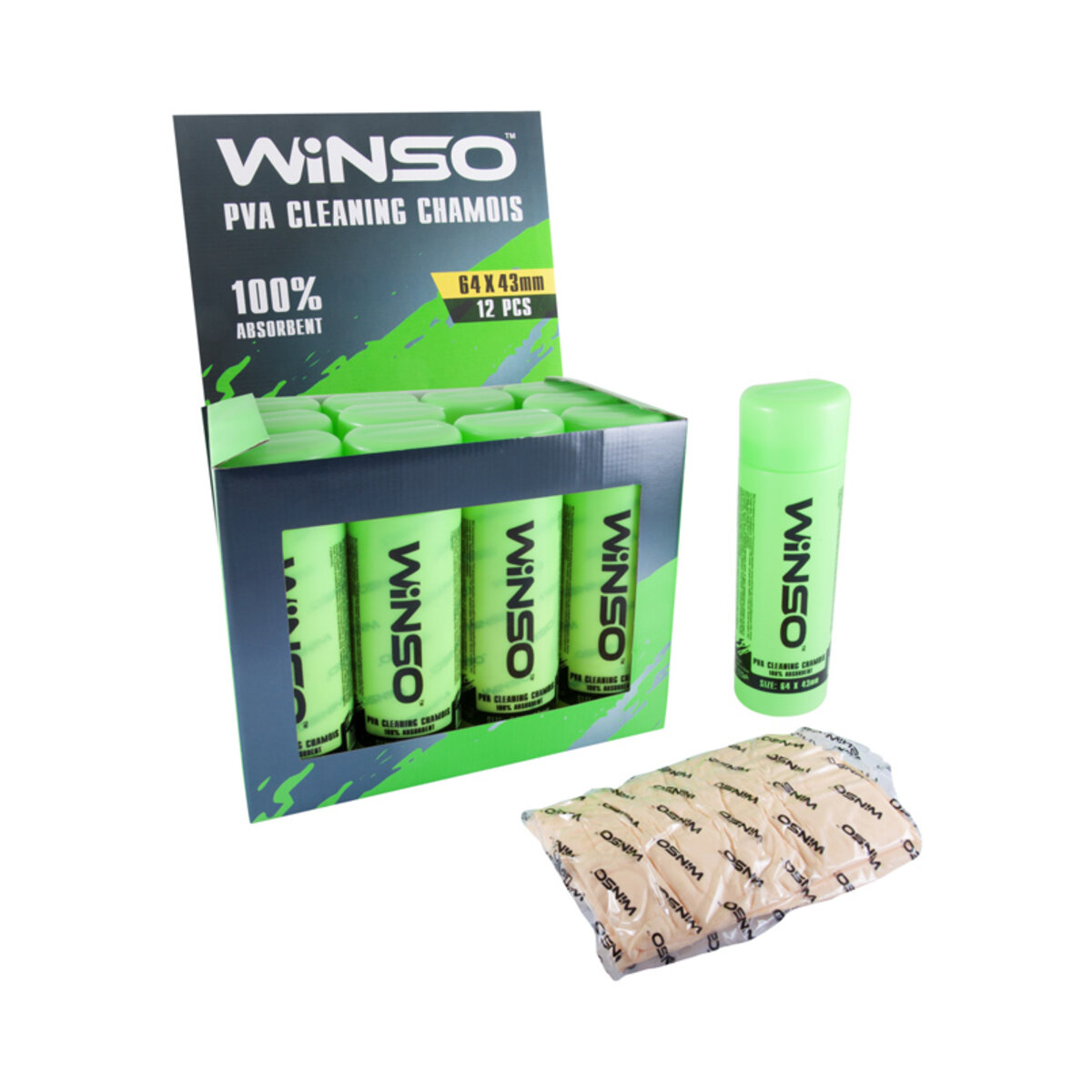 Ганчірка PVA в тубі Winso, 64x43см (150500) дивитися фото №1