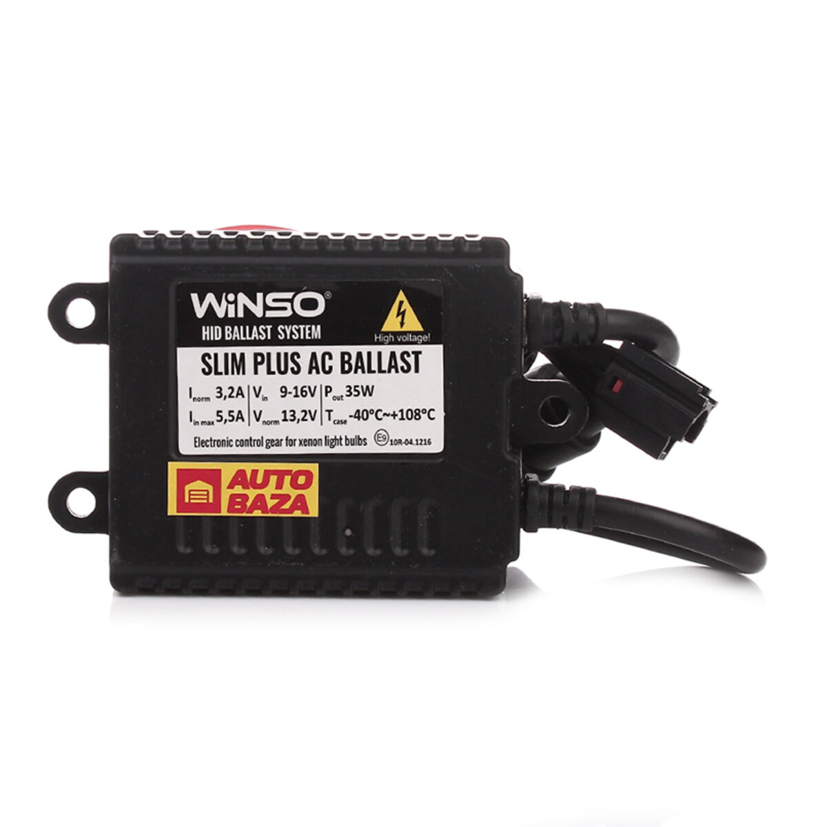 Блоки розпалювання Winso Slim Plus AC Ballast, 12V, 35W, KET (714120) дивитися фото №2