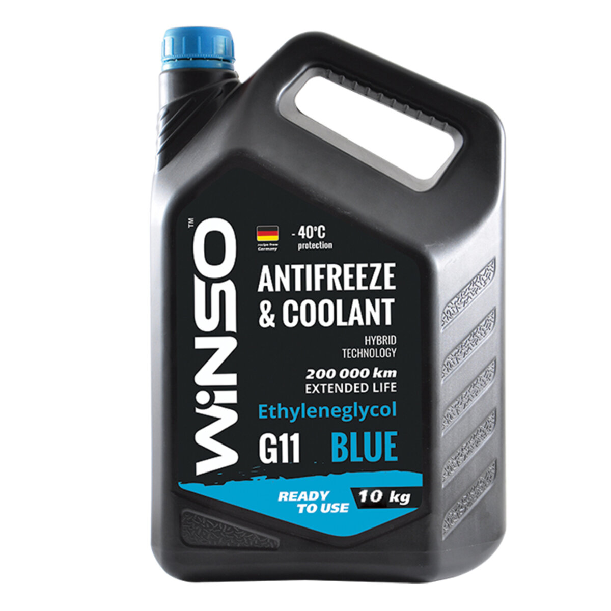 Антифриз Winso Antifreeze & Coolant Blue -40°C (голубий) G11, 10кг (881080) дивитися фото №1