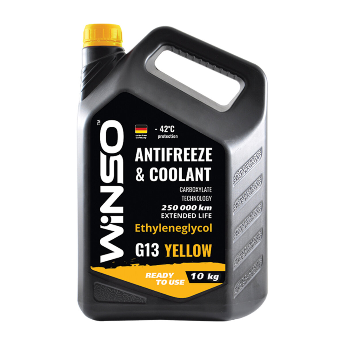 Антифриз Winso Antifreeze & Coolant Yellow -42°C (жовтий) G13, 10кг (881060) дивитися фото №1