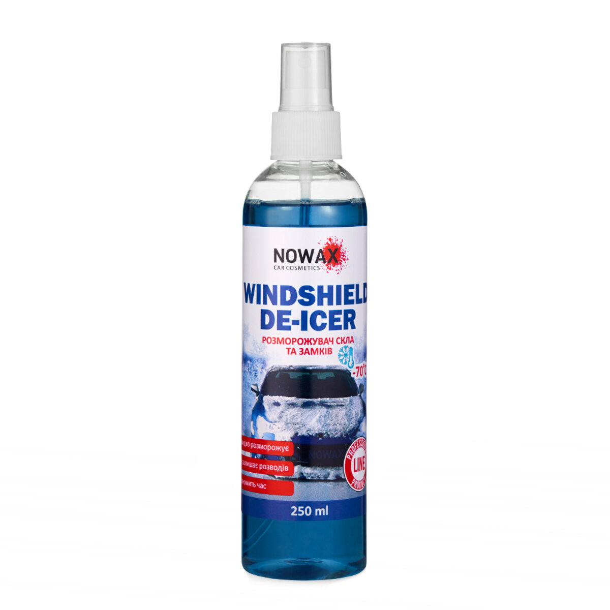 Розморожувач скла і замків Nowax Windshield De-Icer 250мл (NX25235) дивитися фото №1