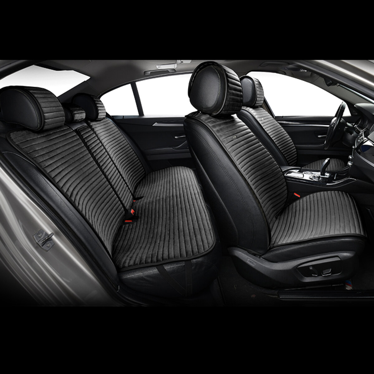 Комплект преміум накидок для сидінь BELTEX Barcelona, black (BX83100) дивитися фото №7