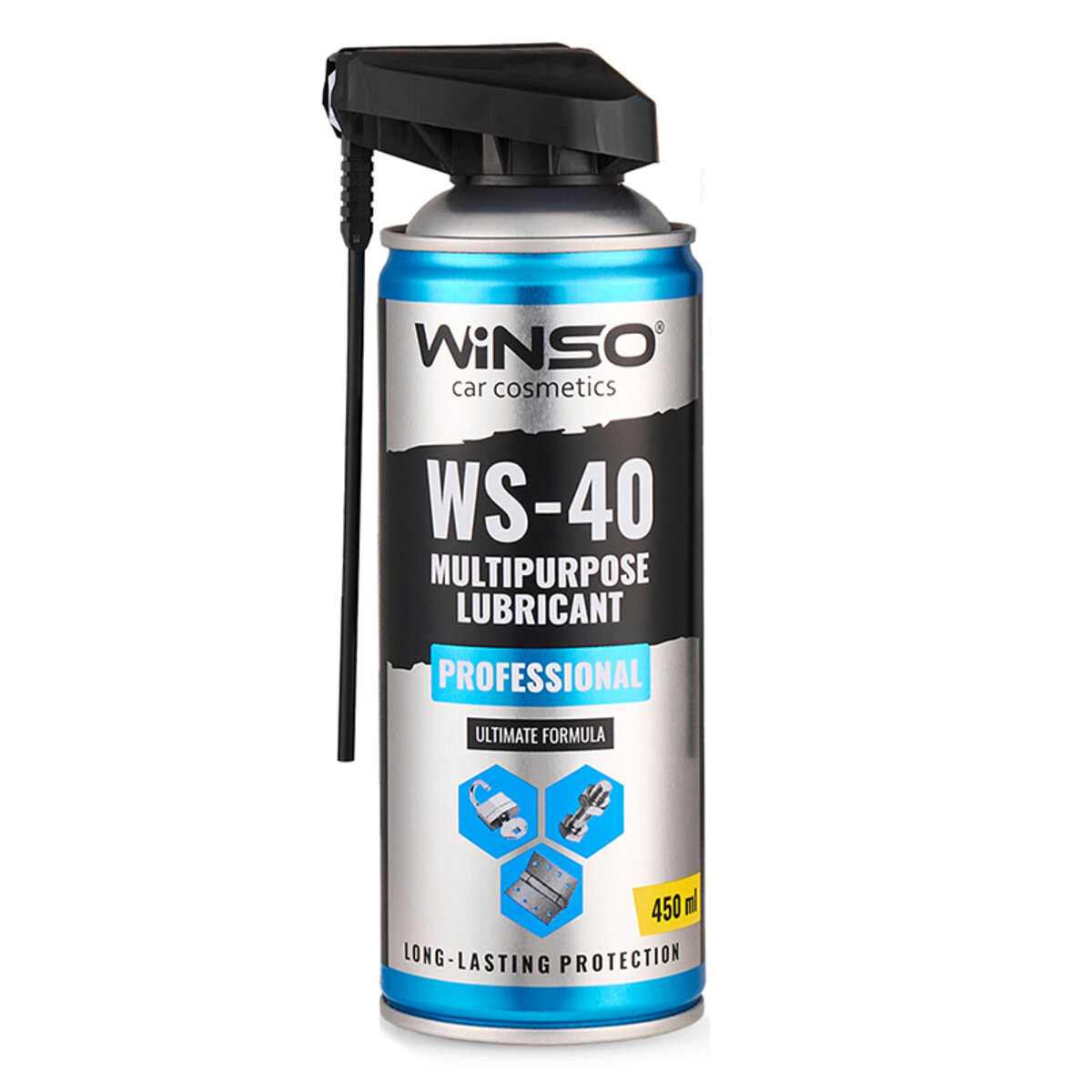 Змазка багатофункціональна Winso WS-40 Professional Multipurpose Lubricant, 450мл (830210) дивитися фото №1