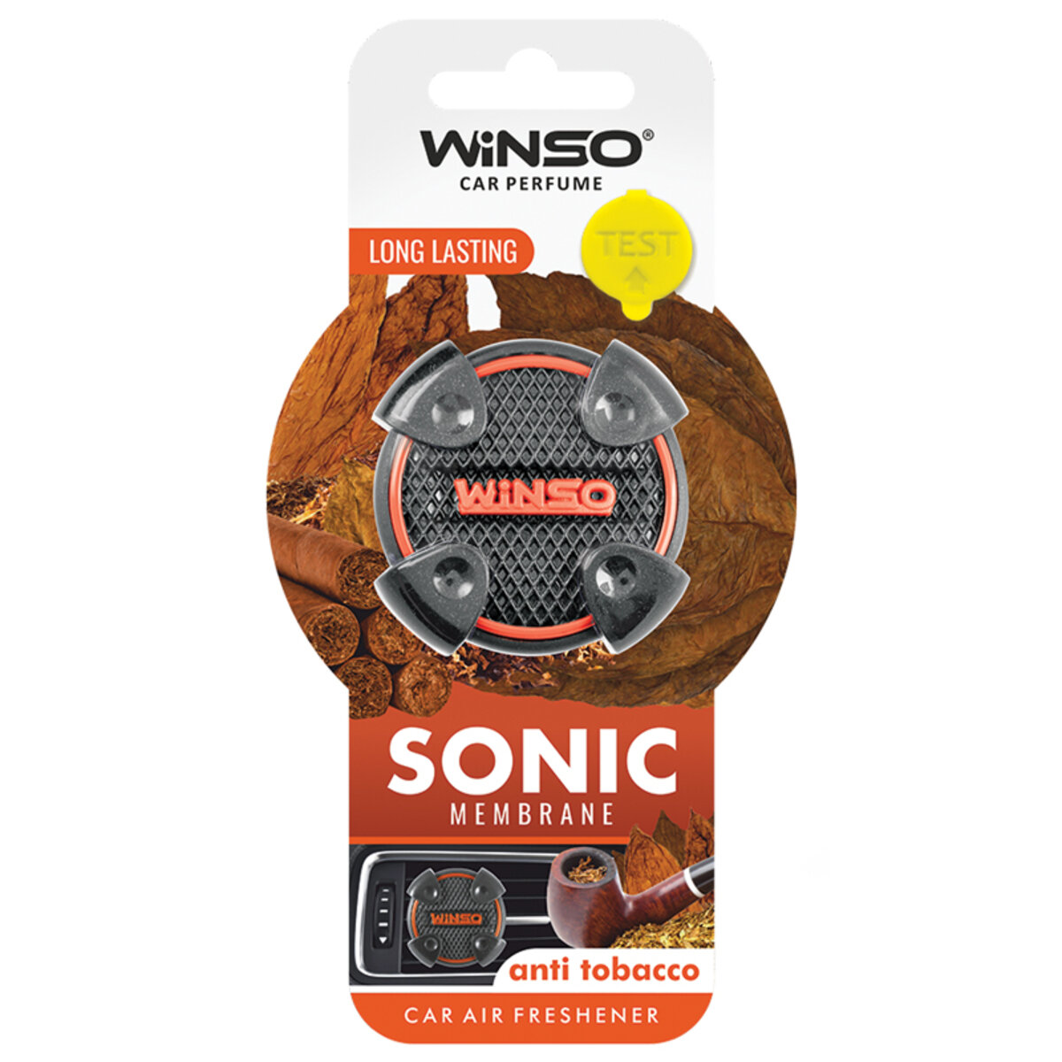 Освіжувач повітря Winso Sonic, мембранний на дефлектор - Anti Tobacco (531150) дивитися фото №1