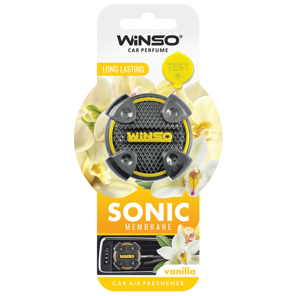 Освіжувач повітря Winso Sonic, мембранний на дефлектор - Vanilla (531050) дивитися фото №1