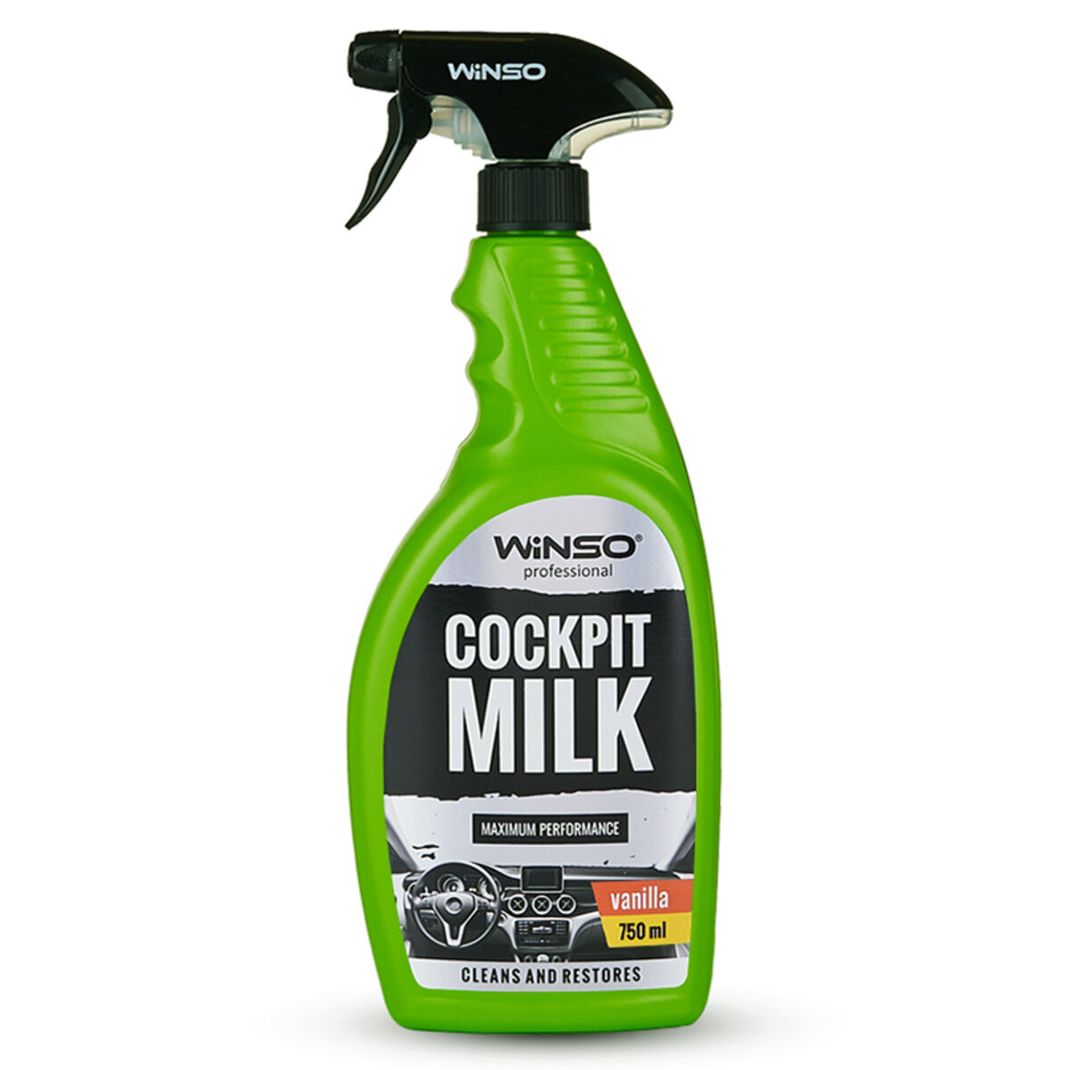 Поліроль-молочко для панелі приладів Winso Professional Cockpit milk Vanilla, 750мл (875119) дивитися фото №1