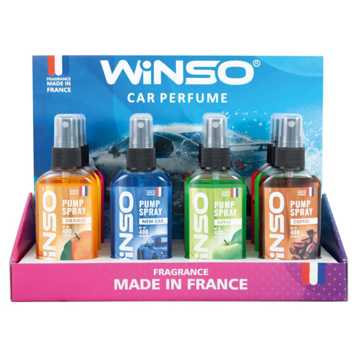 Ароматизатор Winso Pump Spray MIX №1, 75мл, 12шт набір (500001) дивитися фото №1