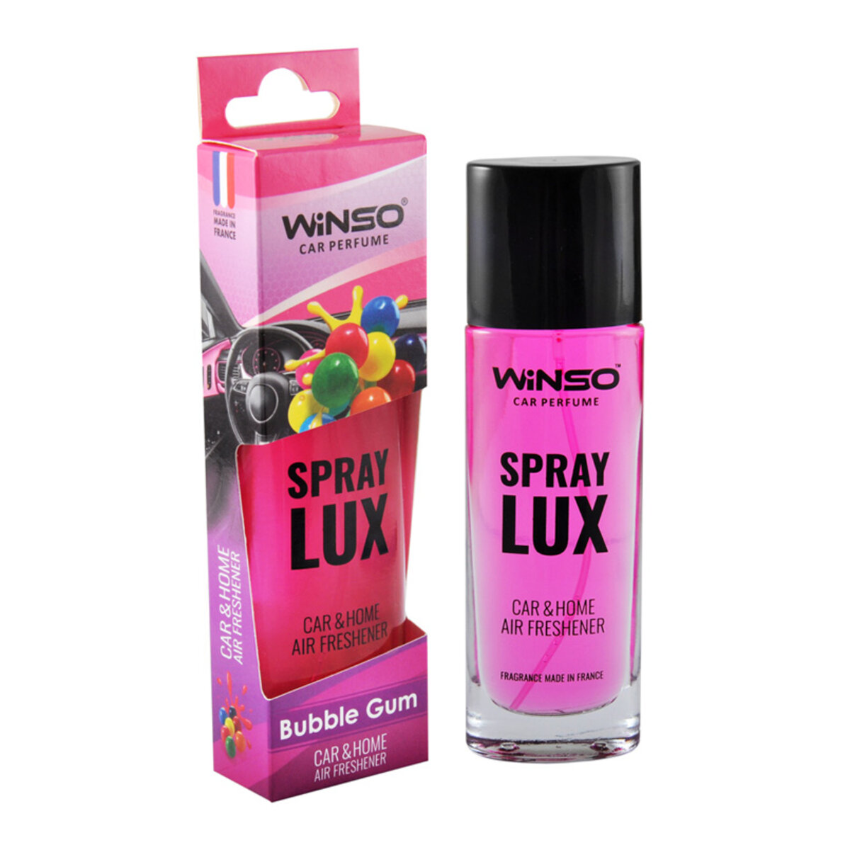 Ароматизатор Winso Spray Lux Bubble Gum, 55мл у вигляді спрею (532060) дивитися фото №1