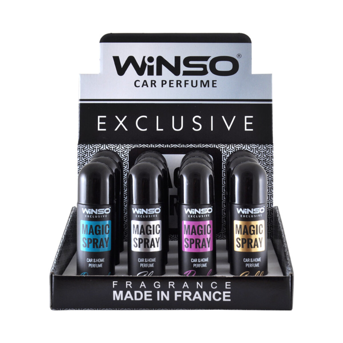 Ароматизатор Winso Magic Spray Exclusive MIX, 30мл, 12шт набір (500006) дивитися фото №1