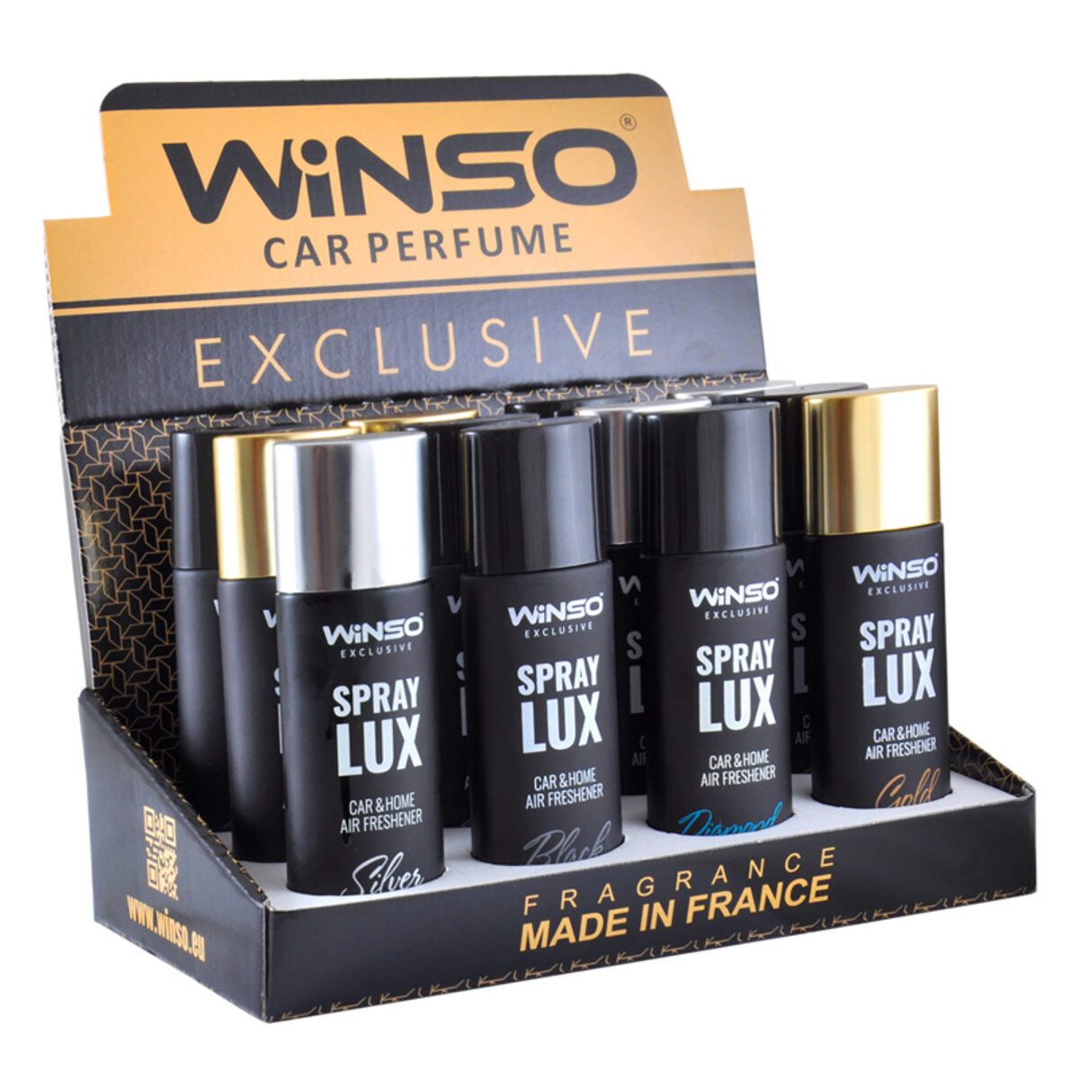 Ароматизатор Winso Spray Lux Exclusive MIX, 55мл, 12шт набір (500005) дивитися фото №1