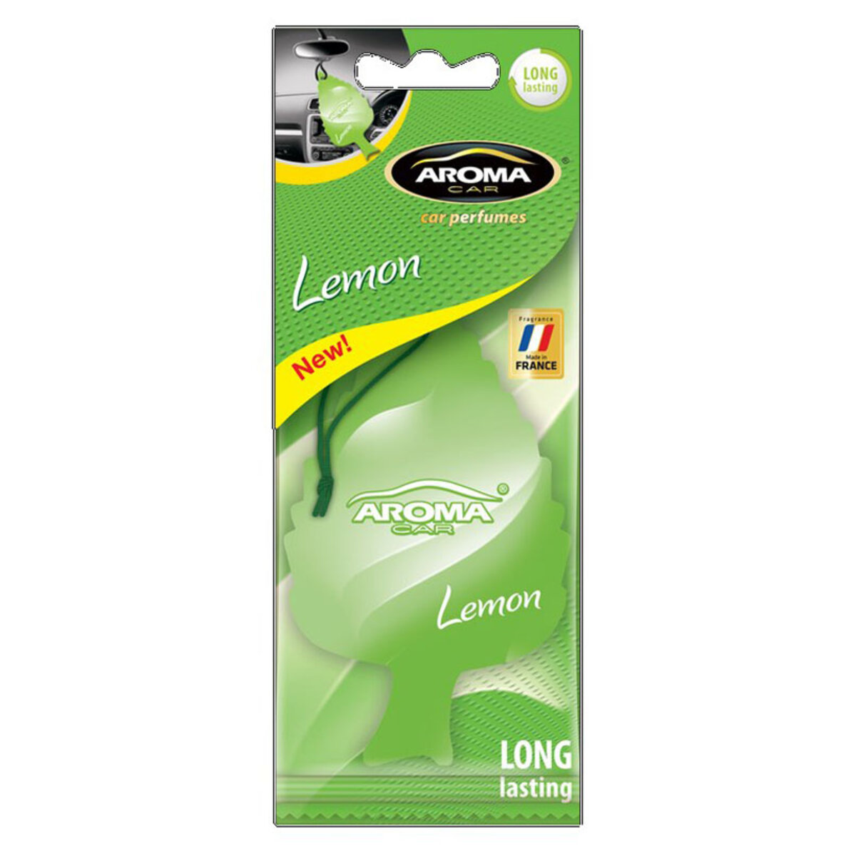 Автомобільний Ароматизатор Aroma Car Leaf Lemon сухий (92086) | Аромат: Цитрусовий дивитися фото №1