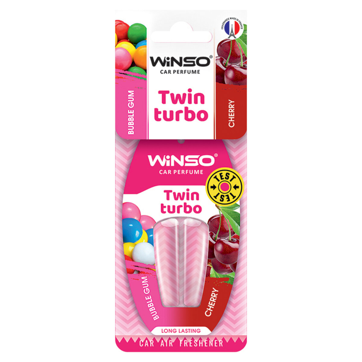Автомобільний Ароматизатор з подвійною капсулою Winso Twin Turbo - Bubble Gum & Cherry (538360) | Аромат: дивитися фото №1