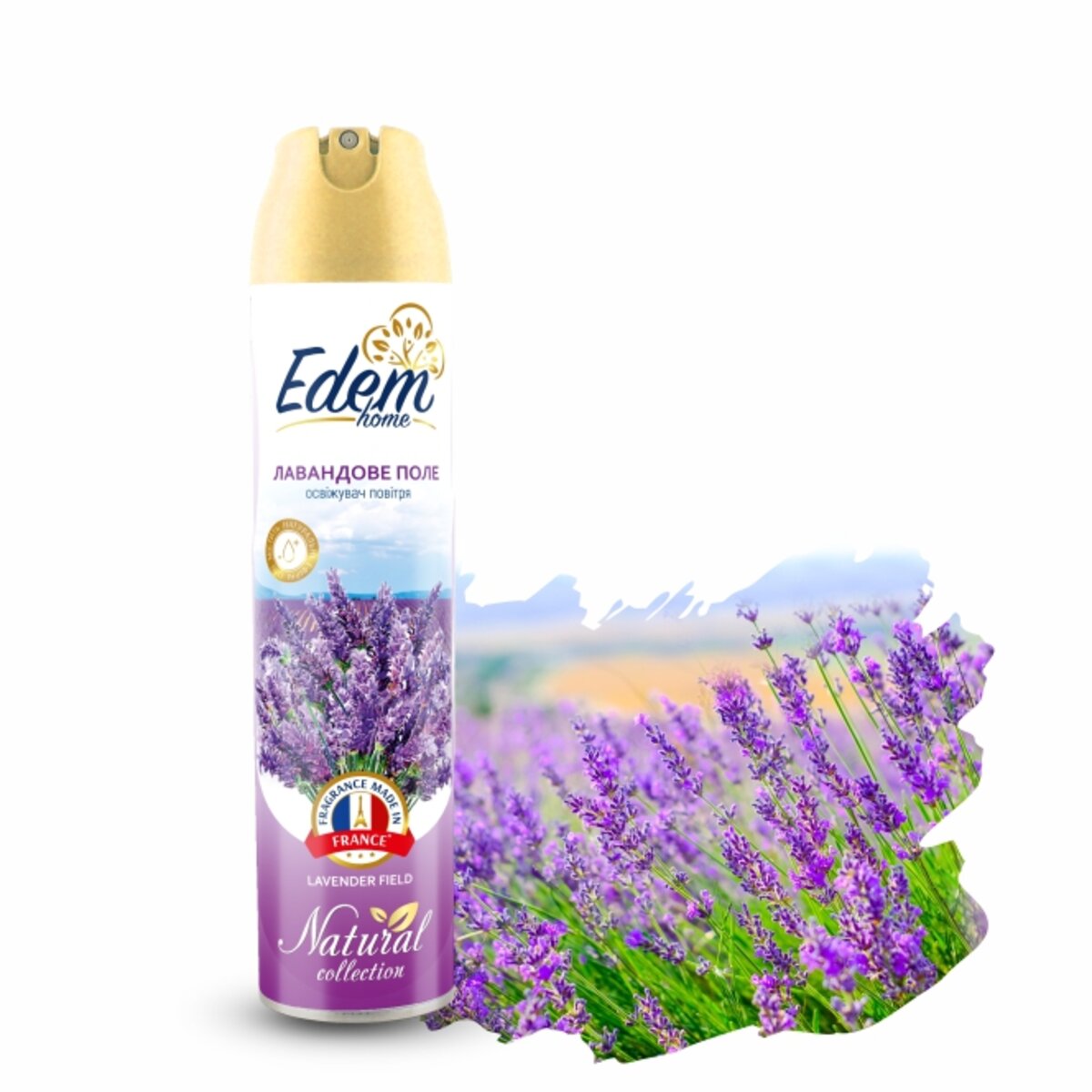 Освіжувач повітря Edem Home Лавандове поле, 300мл EH550090 (EH550090) дивитися фото №1