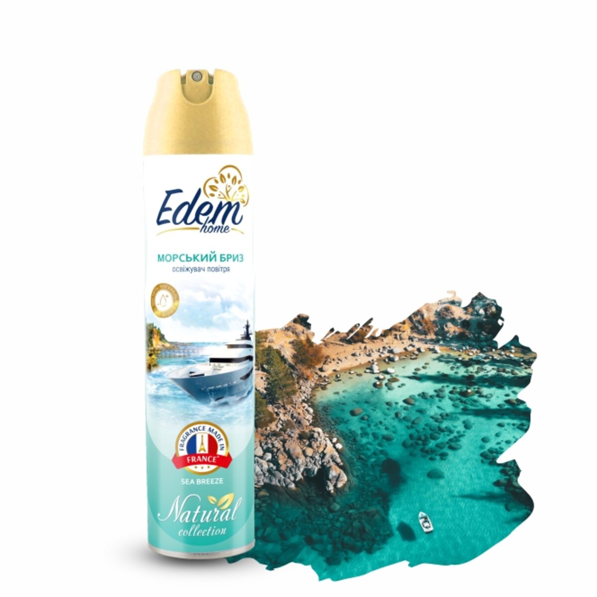 Освіжувач повітря Edem Home Морський бриз, 300мл (EH550083) дивитися фото №1
