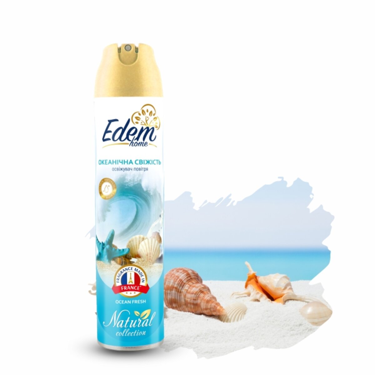 Освіжувач повітря Edem Home Океанічна свіжість, 300мл EH550106 (EH550106) дивитися фото №1