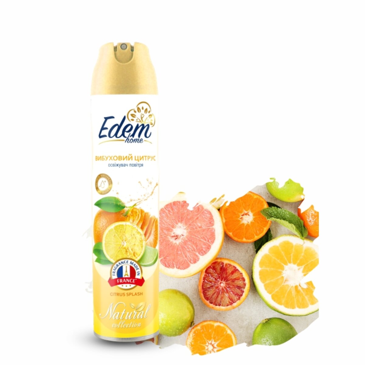 Освіжувач повітря Edem Home Вибуховий цитрус, 300мл EH550151 (EH550151) дивитися фото №1