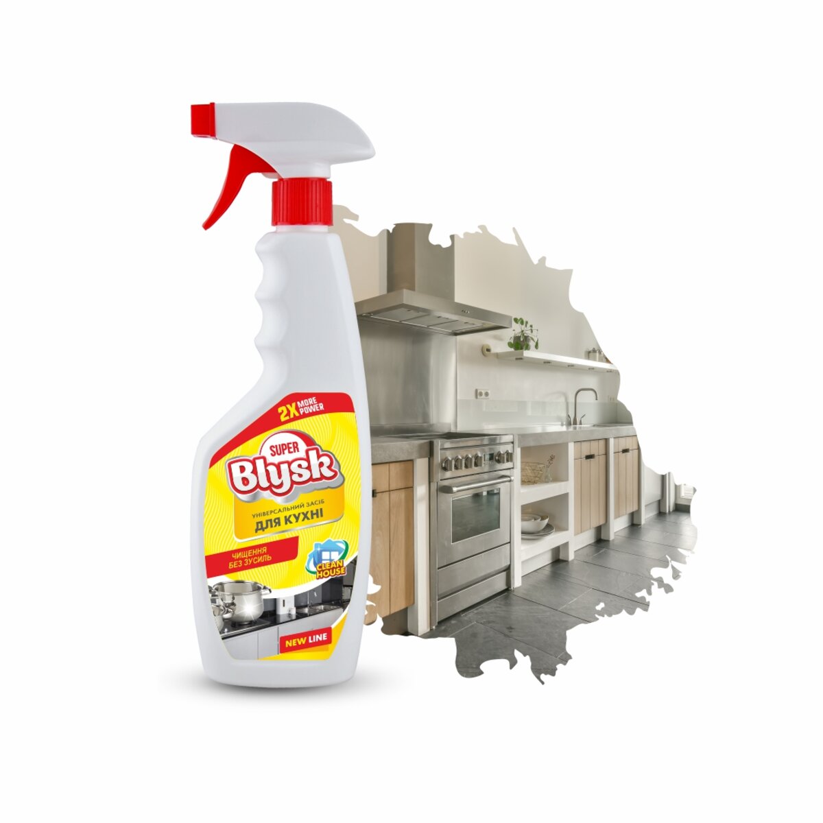 Очисник для кухні Super Blysk, 500мл (SB50830) дивитися фото №1