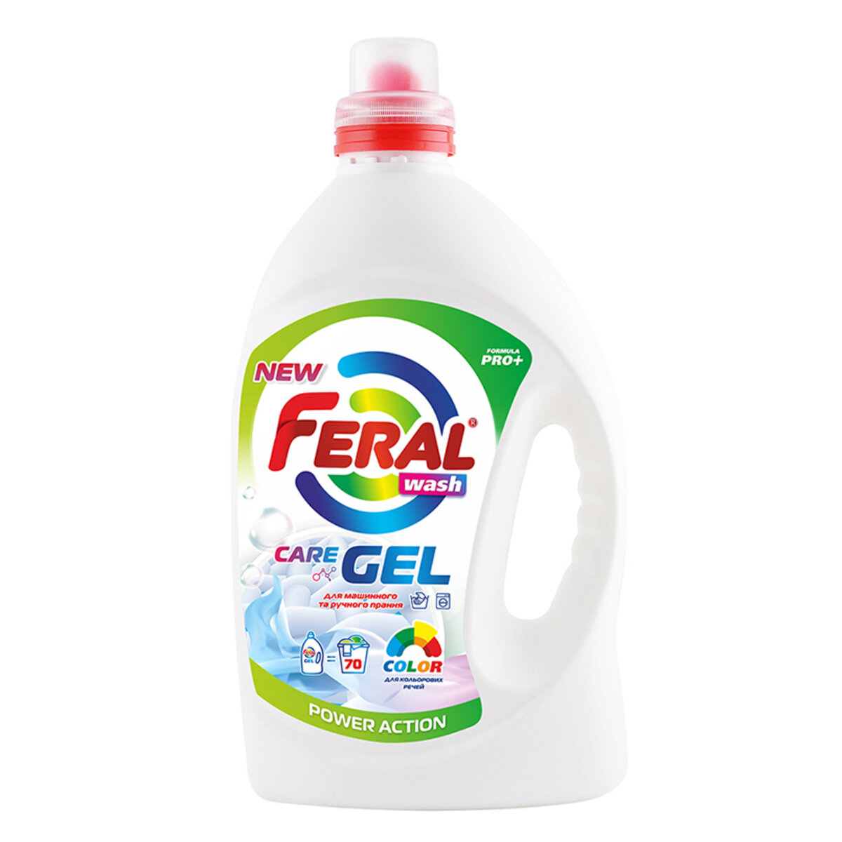 Гель для прання Feral Color для кольорових речей 3,5л (FW51066) дивитися фото №1