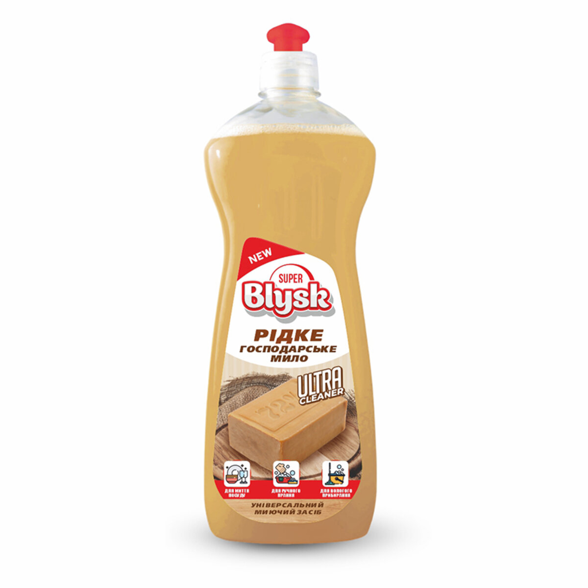 Рідке господарське мило Super Blysk, 1000мл (SB51653) дивитися фото №1