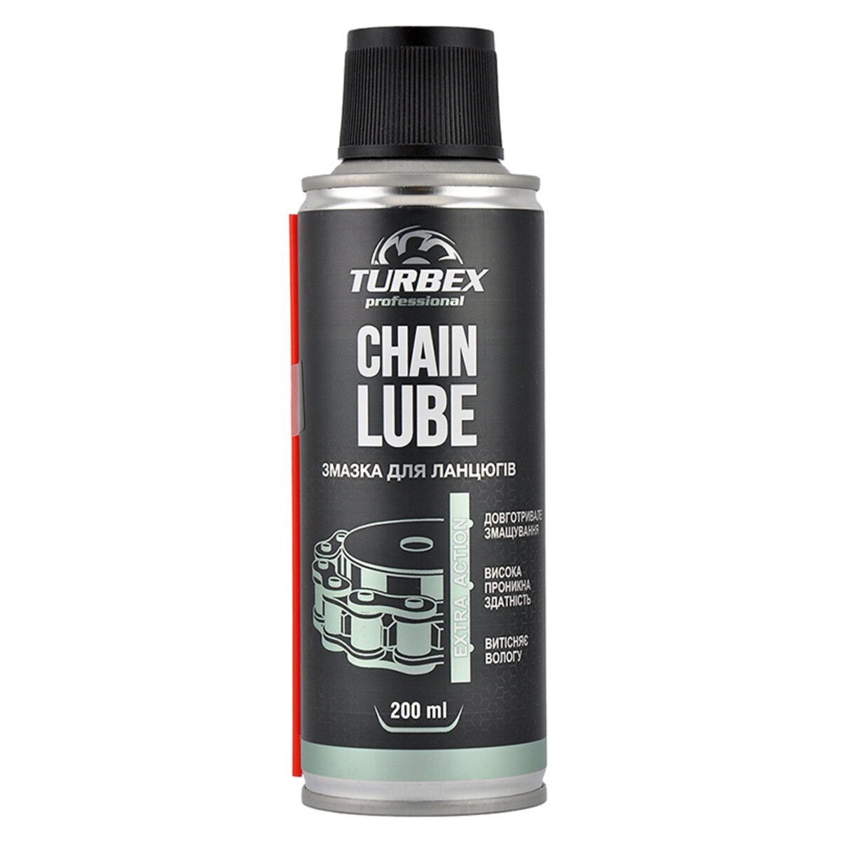 Змазка для ланцюгів Turbex Chain Lube Road, 200мл (TR00174) дивитися фото №1