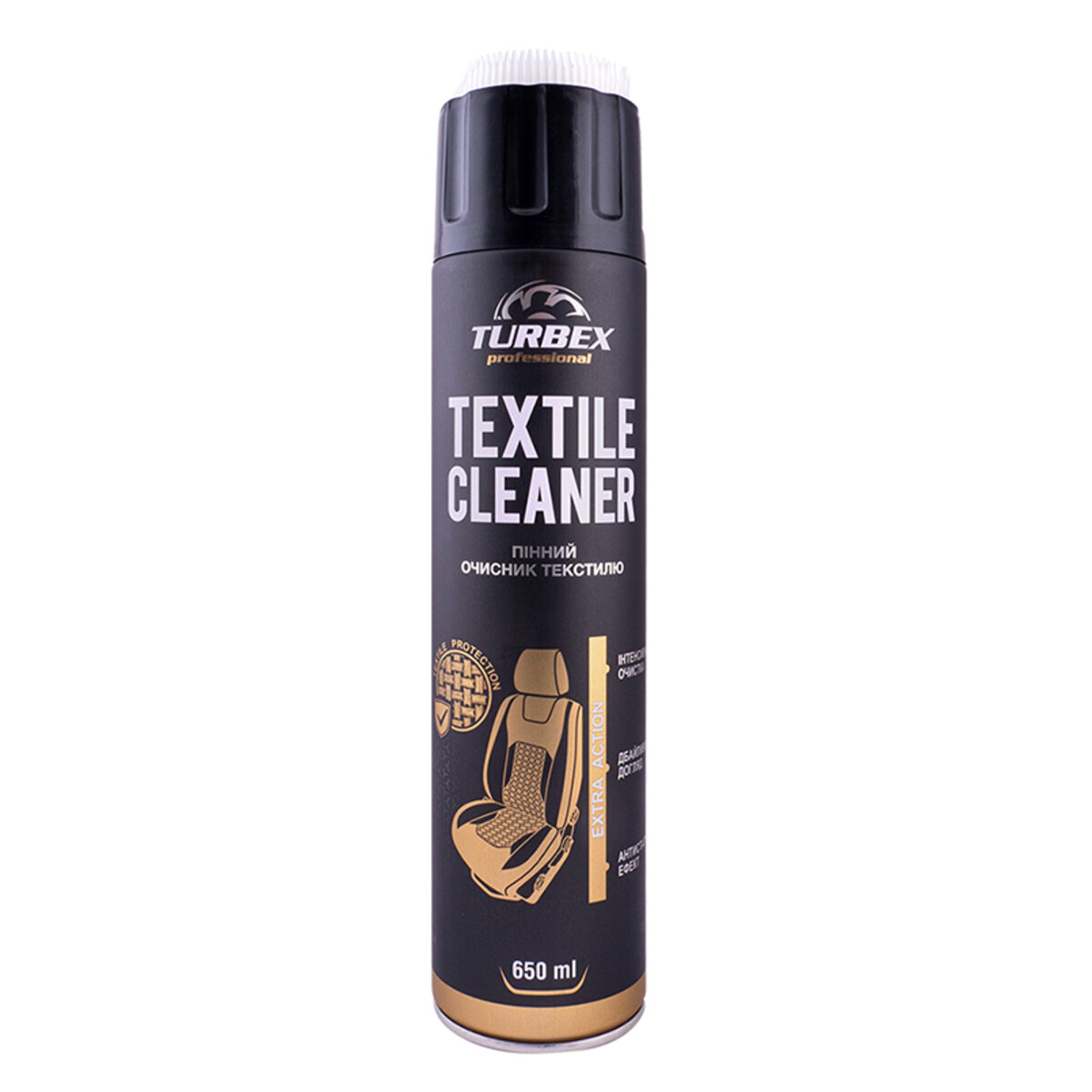 Пінний очисник текстилю Turbex Textile Cleaner, 650мл (TR00242) дивитися фото №1