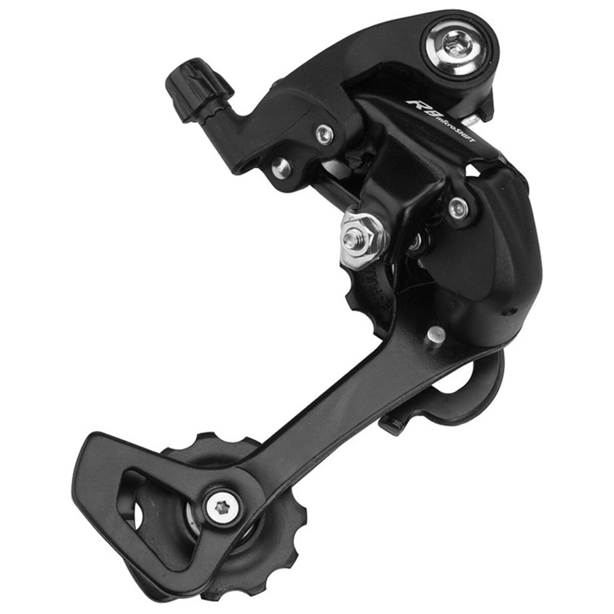 Задній перемикач MicroSHIFT 8/9s, довга лапка, max зірка: 28T, ємність 39T (RD-R32L) дивитися фото №1