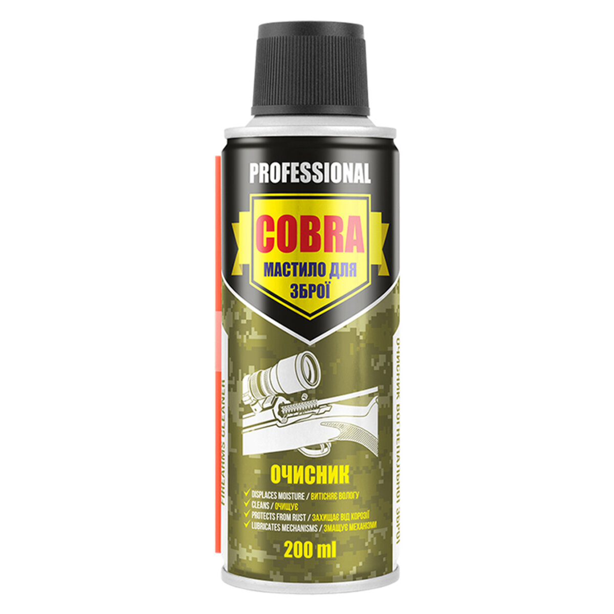 Мастило очисник для зброї Nowax Firearms Cleaner Cobra, 200мл (NX20120) дивитися фото №1