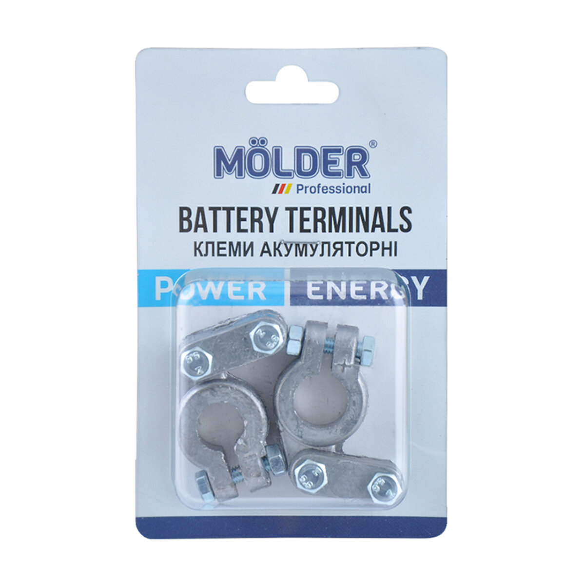 Клеми АКБ Molder свинець 330гр (MA21130) дивитися фото №1