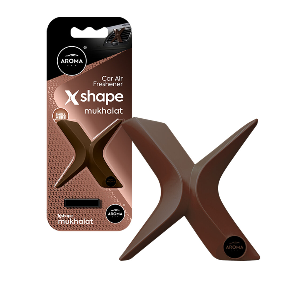 Ароматизатор на дефлектор Aroma Car X SHAPE 10г - MUKHALAT сухий (10895) дивитися фото №1